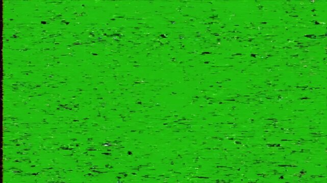 Faux VHS tape static pattern bloom with visual artifact effects appearing and effect green screen glitch effects style featuring