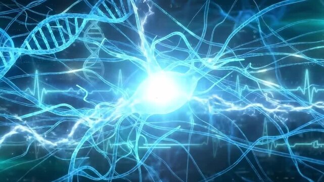 Glowing Neural Network with Medical Symbols