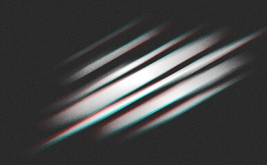 Abstract glitch background with diagonal lines and grainy texture