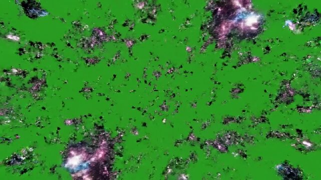 Chroma Key Distortion Experiment with dynamic digital glitches appearing and effect chroma key digital glitch effect style featuring