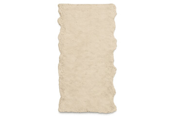 Obraz premium Torn old paper texture background with aged ragged edges and blank beige vintage parchment surface, transparent for design