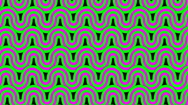 Vibrant green and purple pattern design.