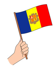 応援　アンドラ　南ヨーロッパ　国旗　歓迎