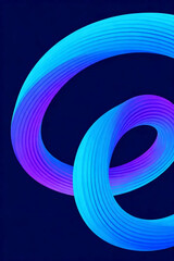 Vibrant Gradient Swirl Abstract Background with Blue and Purple Hues