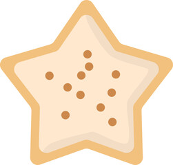 Vector illustration of gingerbread cookie