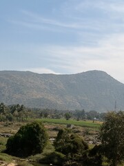 view of the mountains
