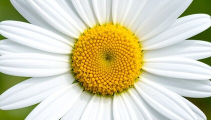 Close-up of a beautiful white daisy flower with a bright yellow center, perfect for spring.