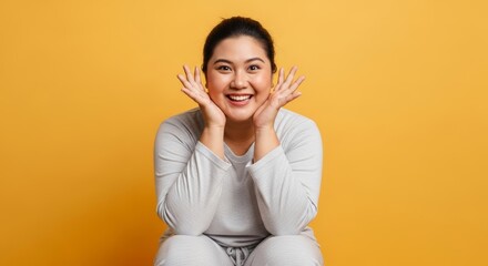 Woman Smiling and Posing.