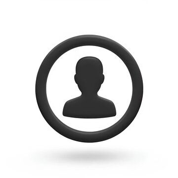 User Profile Icon 3D Render
