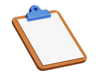 Clipboard icon isolated on transparent background
