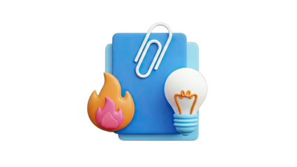 3D Rendered Idea Generation with Fire and Paperclip