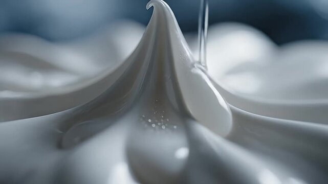Macro Shot of Meringue Peak - A Culinary Delight in Detail.