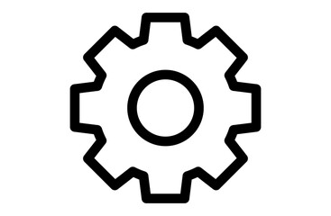 Gear Settings Line Icon