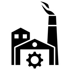 industrial  glyph icon