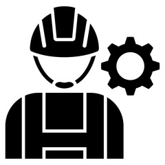 worker  glyph icon