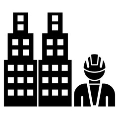architect  glyph icon