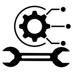 IT engineering  glyph icon