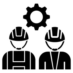engineers  glyph icon