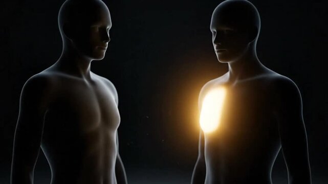 Empathy and Compassion Concept, Sharing Love and Feelings Metapho