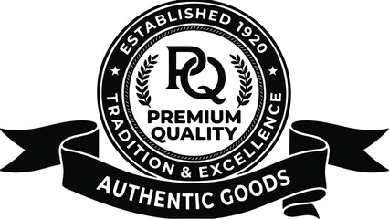 Premium Quality Authentic Goods Established 1920 Tradition and Excellence Logo.
