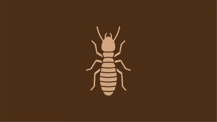 Obraz premium Termite insect pest control symbol illustration.