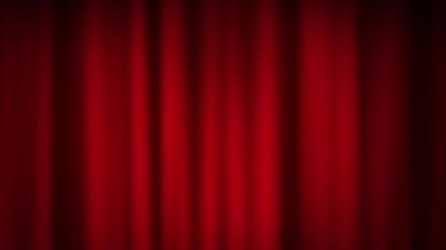 ゆらゆら揺れる赤いカーテンの背景素材　ランキングやアワードなどに使えるアニメーション動画