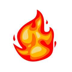 vector illustration of a fire icon