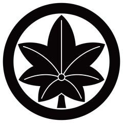 	家紋です。丸に楓といいます。