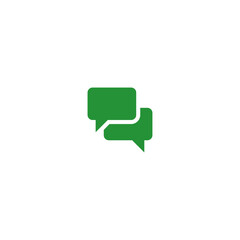 Chat talk icon flat vector design