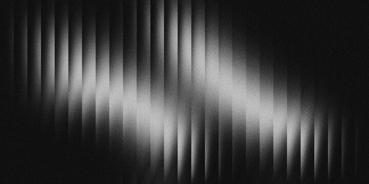 Abstract Black and White Glitch Texture Background with Digital Distortion Noise, Monochrome Halftone Wave Pattern Background with VHS Signal Interference Effect	