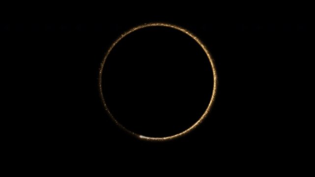 particle trail circle effect animation Shine ring with alpha channel