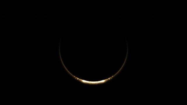 particle trail circle effect animation Shine ring with alpha channel