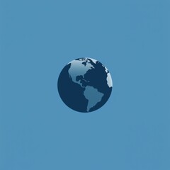 blue globe on blue