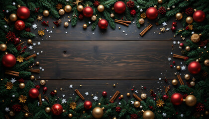 christmas tree and decorations