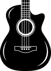 Fototapeta premium Minimalist Bassist Gear Illustration - Isolated Rock Music Symbol