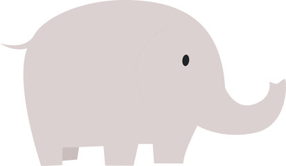 Cute Cartoon Elephant Element