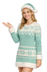 Christmas Woman Positive Emotion Portrait