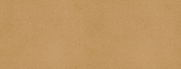 Brown kraft paper sheet - seamless background texture. Recycled cardboard carton packaging banner.