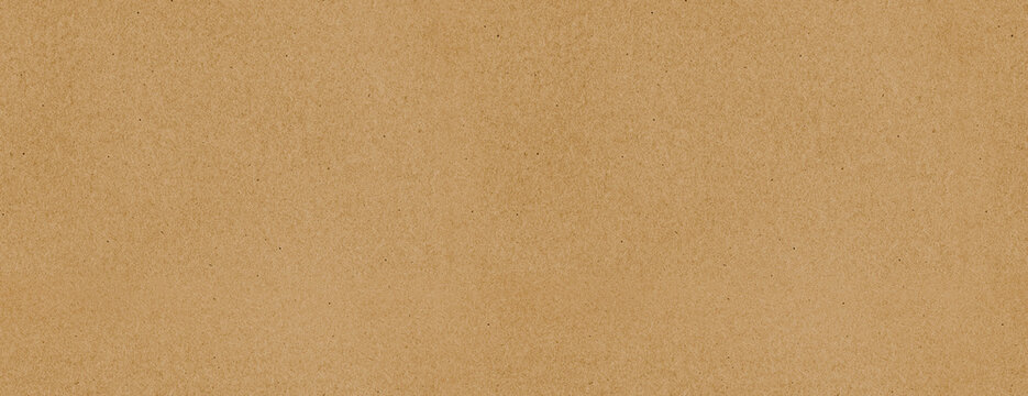 Brown kraft paper sheet - seamless background texture. Recycled cardboard carton packaging banner. - Powered by Adobe
