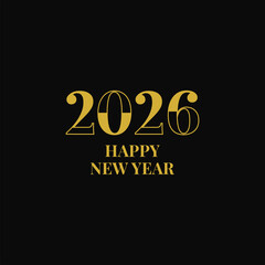 elegant 2026 happy new year design