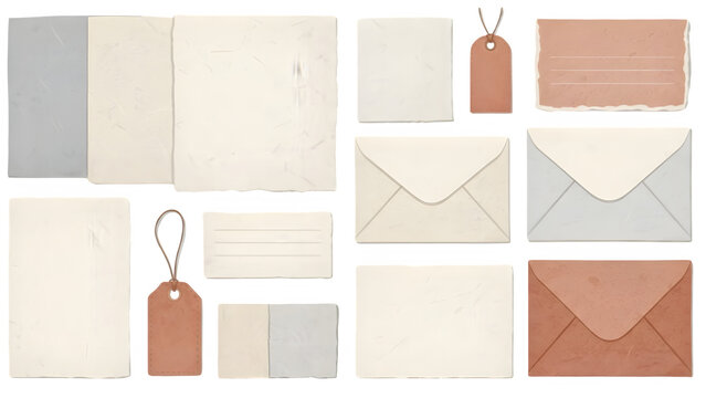 Handmade Paper Stationery Craft Illustration PNG