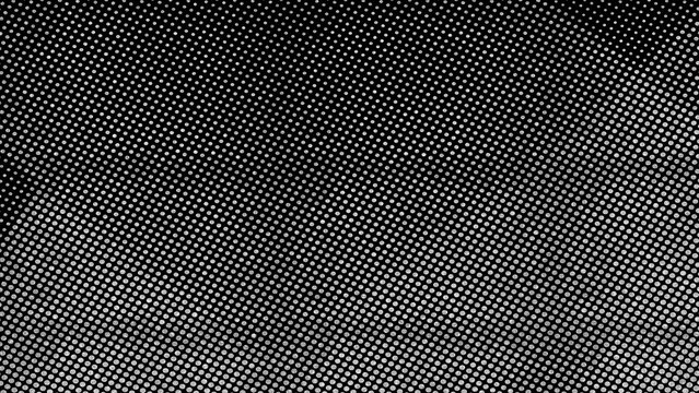 Halftone Dots Black Background