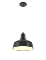 Modern and simple pendant light against an isolated background.