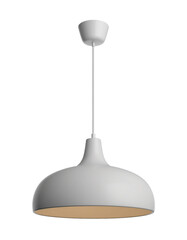 Modern and simple pendant light against an isolated background.