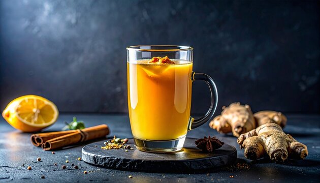 herbal drink made from a natural blend of fresh ginger