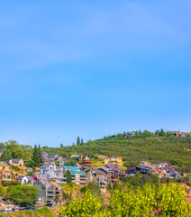 Homes on the hill Park City pano