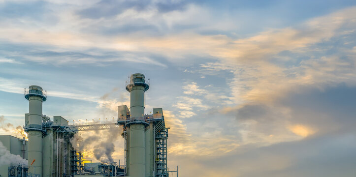 Power Plant discharging gray smoke in Utah Valley