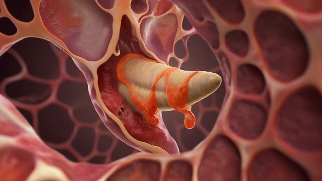 Anatomical pancreas diagram showing the organ positioned in relation to surrounding digestive structures like the duodenum and spleen