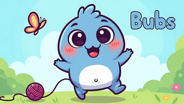 Bubs Baby Blue Creature