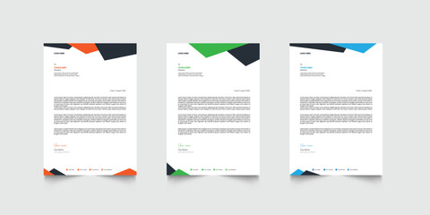 Business letterhead design template. Creative modern letter head design template for your project. letterhead, letter head, Business letterhead design.